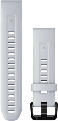 Silicone strap Garmin 20mm (Fenix 7S/6S/5S), white V3, QuickFit, 010-13102-03