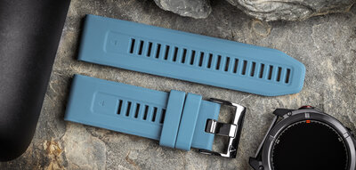 Silicone strap Ricardo 26mm (pro Garmin Fenix 8/7X/6X (51mm), Tactix aj.), Blue V1, QuickFit