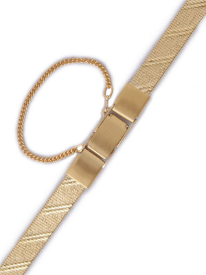 Bracelet Orient NCDZVGG, steely golden