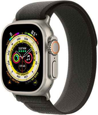 Apple Watch Ultra, GPS + Cellular, 49mm, Black/Grey "Trail Loop" (size M/L)