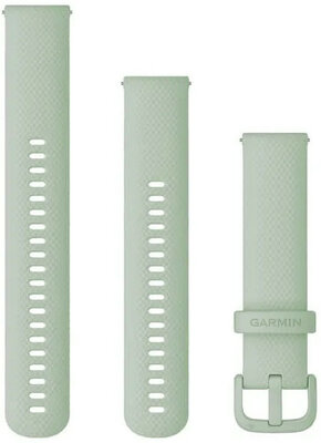 Silicone strap Garmin 20mm (pro Venu, Venu Sq, Venu 2 plus aj.), Green, Quick Release, + extended part