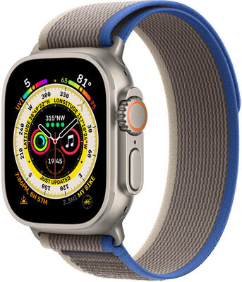 Apple Watch Ultra, GPS + Cellular, 49mm, Blue/Grey "Trail loop" (size S/M)
