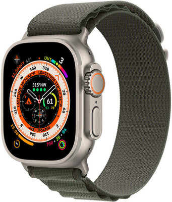 Apple Watch Ultra, GPS + Cellular, 49mm, Green "Alpine Loop" (size L)