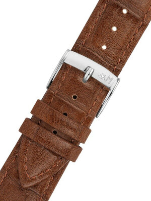 Leather strap Morellato Tiglio 5673D74.040 M, Brown, eco-leather