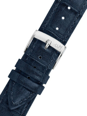 Leather strap Morellato Tiglio 5673D74.062 M, Blue, eco-leather