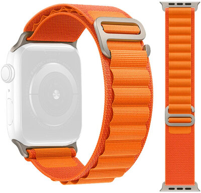 Strap pro Apple Watch, textile, orange (pro pouzdra 49/45/44mm)