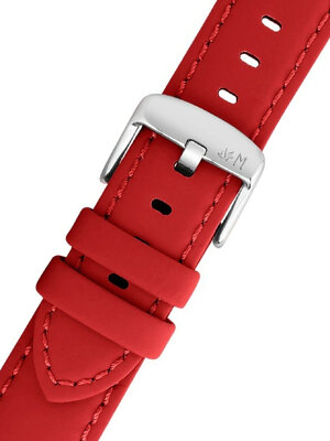 Leather strap Morellato Capri 5761D82.083 M, Red, recycled material