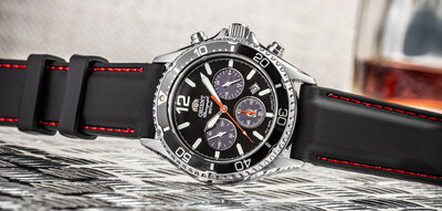 Silicone strap Ricardo Fermo, black V1