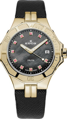 Edox Delfin Diver Date Lady 53020-37jcnanru