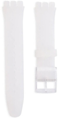 Unisex Semi-Transparent Silicone Strap for Swatch Watches 19 mm