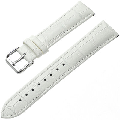 Ricardo Todi, leather strap, white, silver clasp
