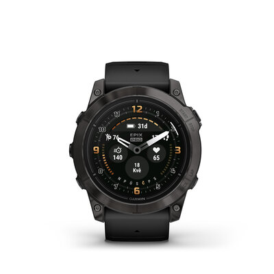 Garmin Epix Pro (Gen 2) Sapphire 51mm Gray DLC titanium / Black Silicone Band