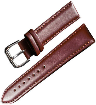 Ricardo Chieti, leather strap, brown, silver clasp