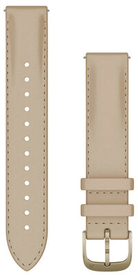 Kožený řemínek Garmin 18mm, Light sand, Quick Release, 010-12932-60