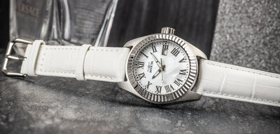 Leather strap Ricardo Todi, White
