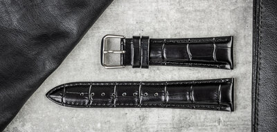 Leather strap Ricardo Todi, black