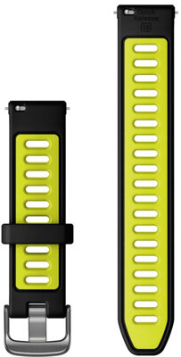 Silikonový řemínek Garmin 18mm, Black, Quick Release, 010-11251-A3