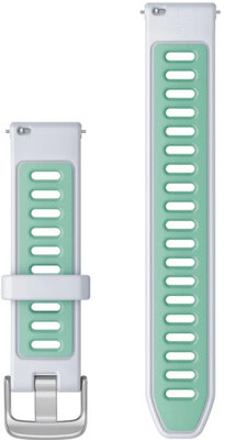 Silikonový řemínek Garmin 18mm, Whitestone/Tidal blue, Quick Release, 010-11251-A4