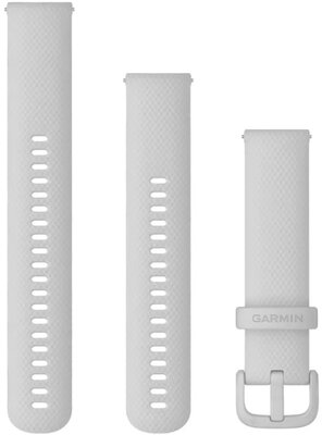 Silikonový řemínek Garmin 20mm, Mist Gray, Quick Release, + prodloužená část, 010-12924-86