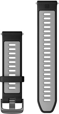 Silikonový řemínek Garmin 22mm (pro Forerunner), Black/Powder Grey, 010-11251-9Y