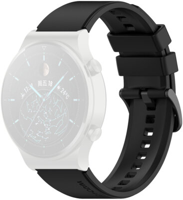 Silikonový řemínek Ricardo 22mm (pro Huawei GT3), černý