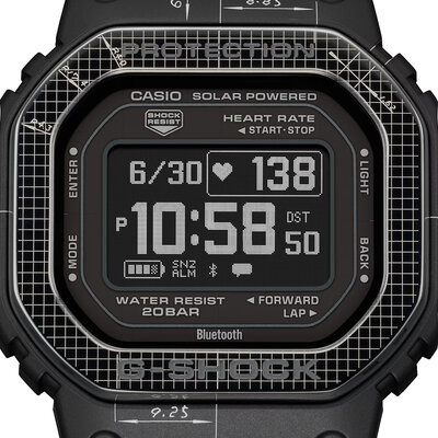 Casio G-Shock G-Squad DW-H5600EX-1ER (+ 2x replacement strap)