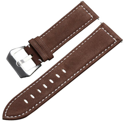 Ricardo Marsia, leather strap, brown, silver clasp