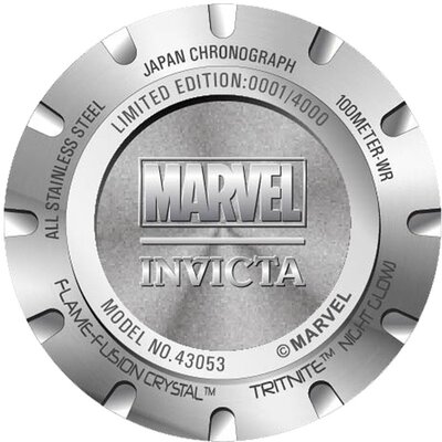 Invicta Marvel Spiderman Quartz 50mm 43053 Limited Edition 4000pcs