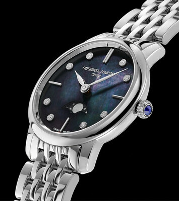 Frederique Constant Slimline Quartz Moonphase FC-206MPBD1S6B