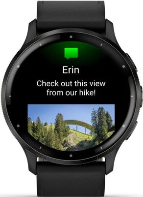 Garmin Venu 3 Slate / Black, Black Leather Band (Premium) (+ náhradní řemínek)