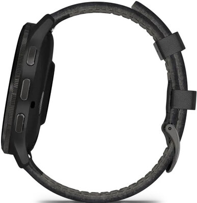 Garmin Venu 3 Slate / Black, Black Leather Band (Premium) (+ náhradní řemínek)