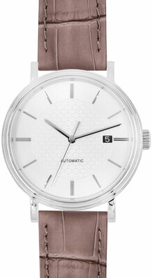 Leather strap Hirsch Duke L 01028037-1, brown, calfskin, length L, Quick Release