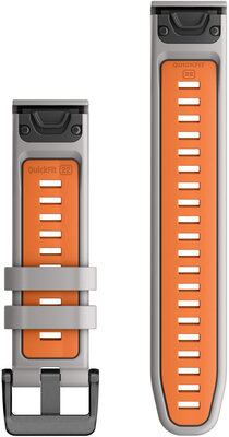 Silikonový řemínek Garmin 22mm, Fog Gray, QuickFit, 010-13280-02