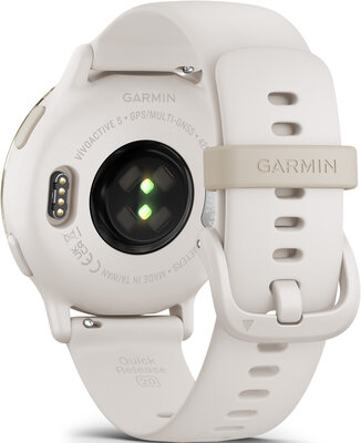 Garmin Vivoactive 5, Cream Gold/ Ivory, Silicone Band