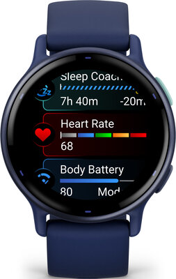 Garmin Vivoactive 5, Navy, Silicone Band