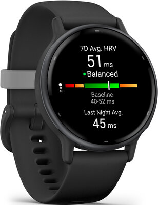 Garmin Vivoactive 5, Slate/ Black, Silicone Band