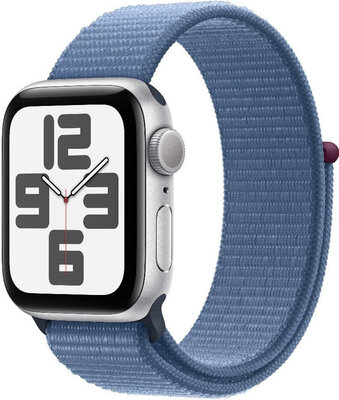 Apple Watch SE GPS 40mm Silver Aluminium Case / Winter Blue Sport Loop