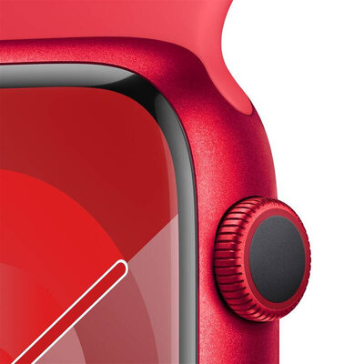 Apple Watch Series 9 GPS + Cellular 41mm (PRODUCT) RED Aluminium Case / (PRODUCT) RED Sport Band - S/M