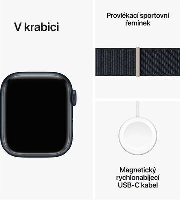 Apple Watch Series 9 GPS + Cellular 45mm Midnight Aluminium Case / Midnight Sport Loop