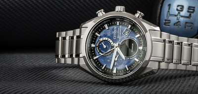 Citizen Sports Eco-Drive Radio Controlled Tsuki-yomi Moonphase Super Titanium BY1010-81L