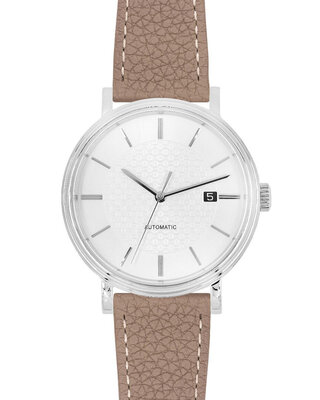 Leather strap Hirsch Bologna L 01802037-1, brown, calfskin, length L, Quick Release