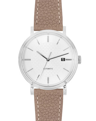 Leather strap Hirsch Bologna M 01802137-1, brown, calfskin, length M, Quick Release