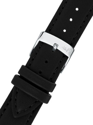 Leather strap Morellato Edera 5804419.019 M, black, eco-leather