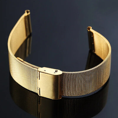 Steel bracelet Ricardo Barletta, Golden, Milanese