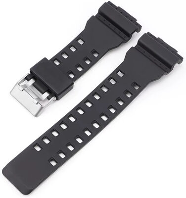 Plastic strap Ricardo 16mm (pro Casio G-Shock GA-100, GA-110, GD-120, GLS-100), black V1