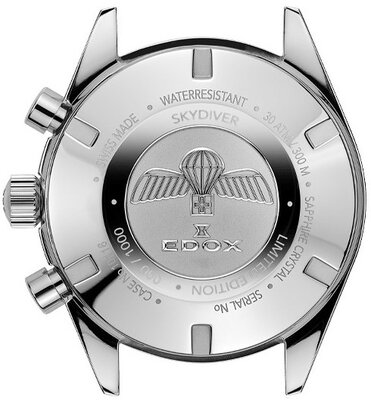 Edox SkyDiver Chronograph Quartz 10116-3-gridn Limited Edition 1000pcs ( + spare strap )