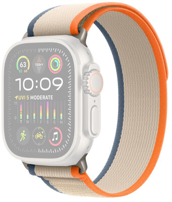 Apple Watch 49mm Orange/Beige Trail Loop-S/M 