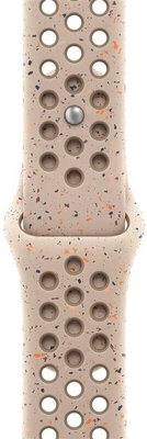 Silicone strap Apple (pro Apple Watch 38/40/41mm), Beige V2, Size S/M