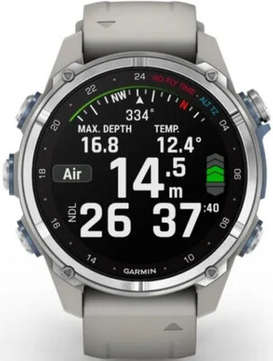 Garmin Descent Mk3 - 43mm, Silver/ Fog Grey