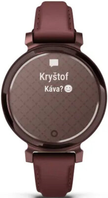 Garmin Lily 2 Classic Dark Bronze / Mulberry Leather Band